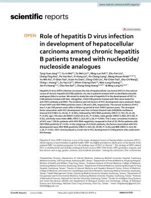 Role of Hepatitis D Virus Infection in Development of Hepatocellular