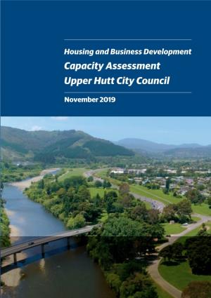 Capacity Assessment Upper Hutt City Council