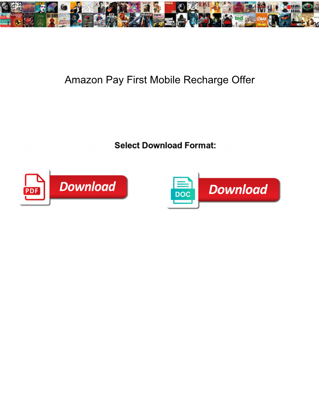 Amazon Pay First Mobile Recharge Offer