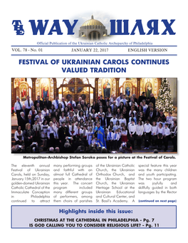 Festival of Ukrainian Carols Continues Valued Tradition