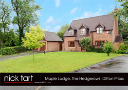 Maple Lodge, the Hedgerows, Ditton Priors