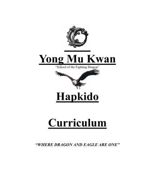 Yong Mu Kwan Hapkido Curriculum