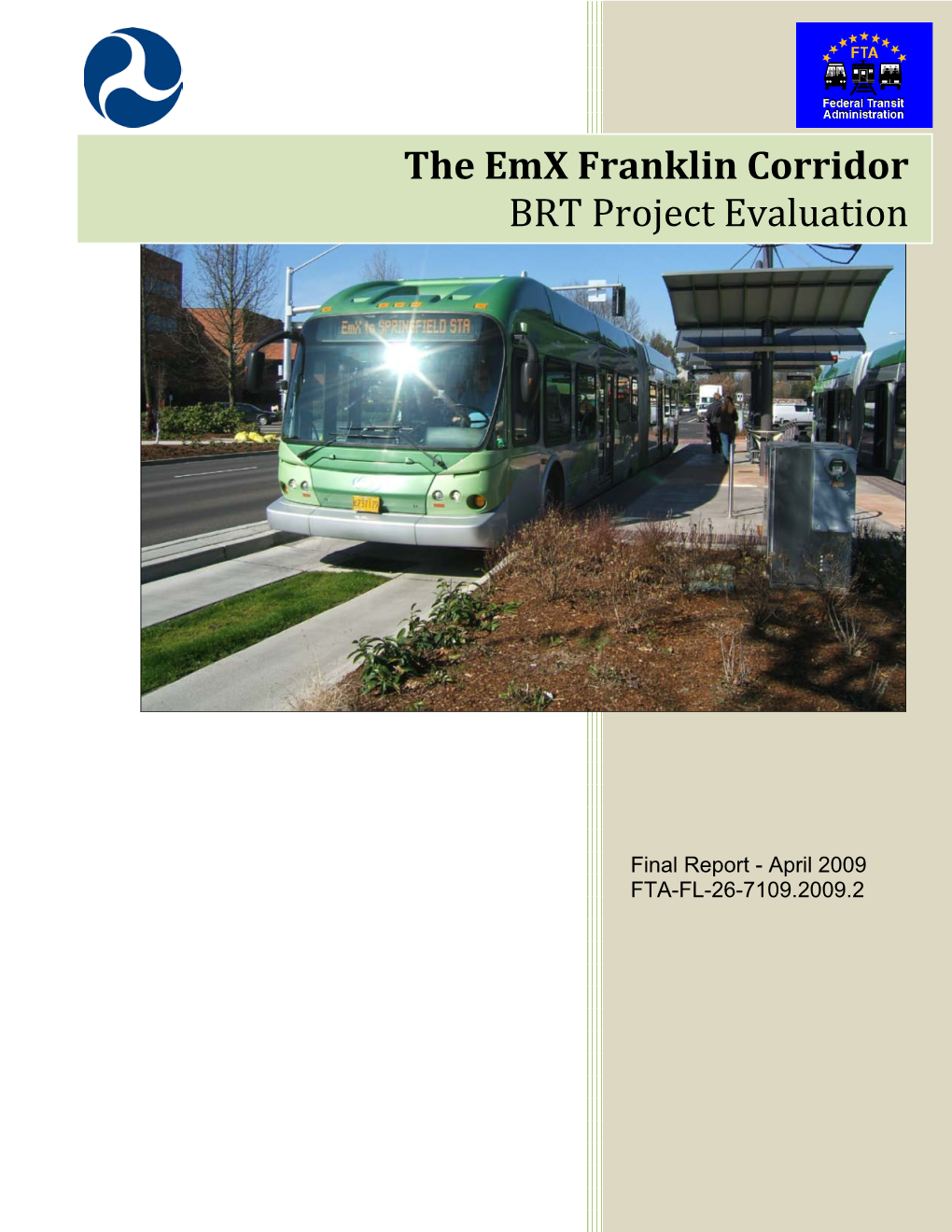 The Emx Franklin Corridor BRT Project Evaluation