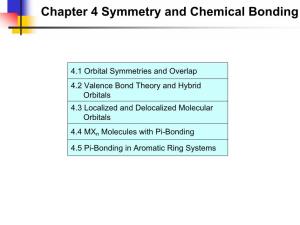 Chapter 4 Symmetry and Chemical Bonding