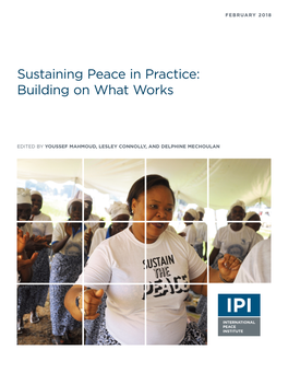 Sustaining Peace in Practice: Building on What Works