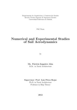 Numerical and Experimental Studies of Sail Aerodynamics