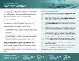 2021 Vermont Rail Plan Executive Summary 00