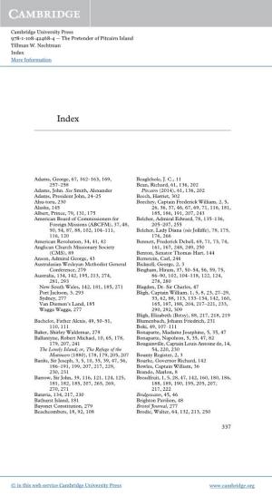Cambridge University Press 978-1-108-42468-4 — the Pretender of Pitcairn Island Tillman W