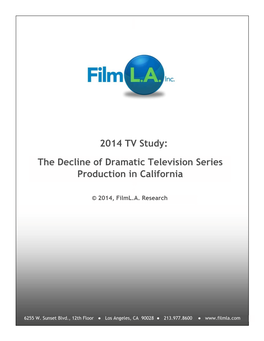 2014 TV Study: the Decline of Dramatic Television Series