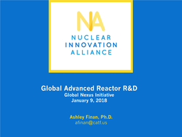 Global Advanced Reactor R&D