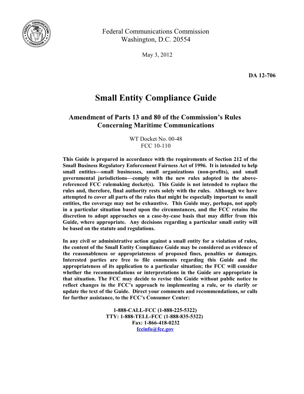 Small Entity Compliance Guide s3