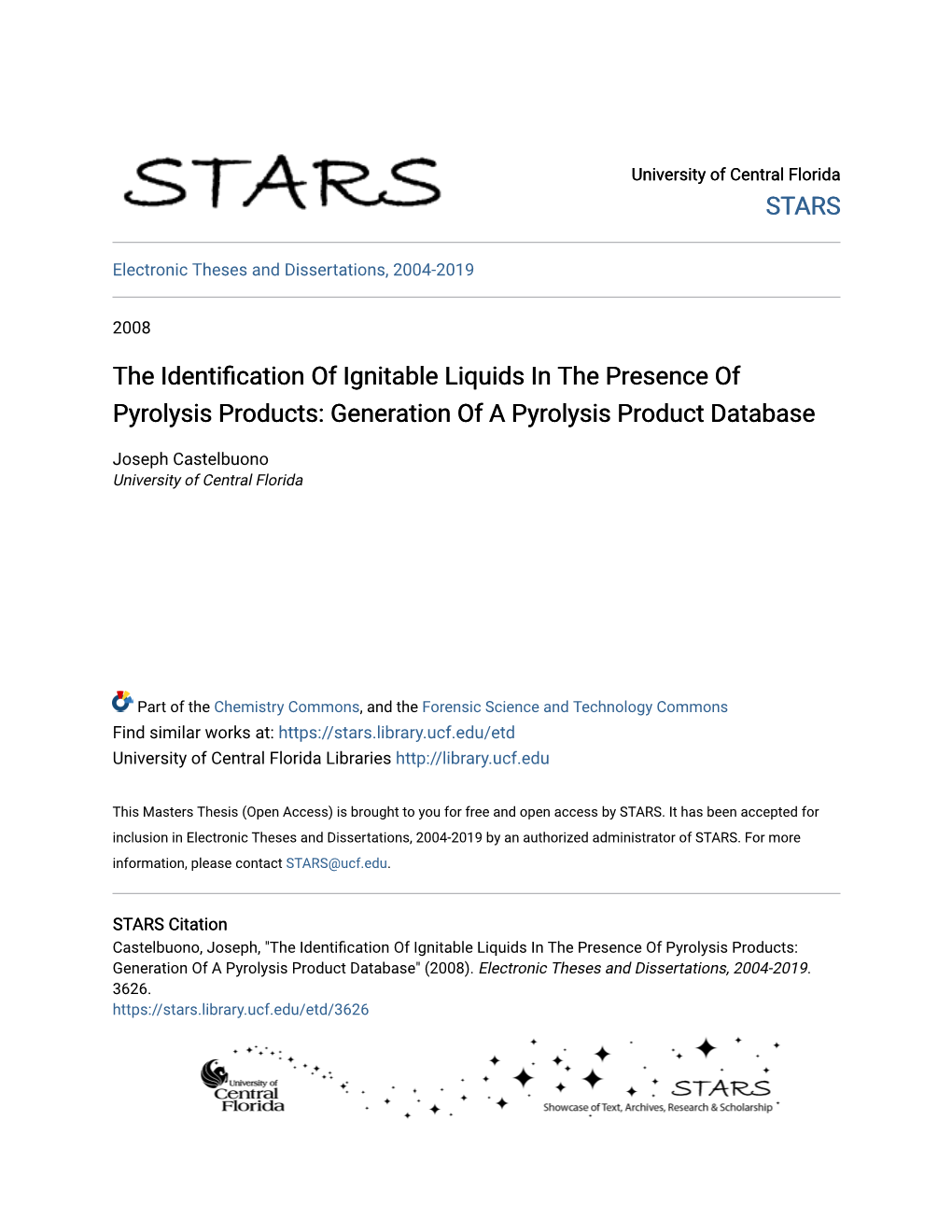 The Identification of Ignitable Liquids in the Presence of Pyrolysis Products: Generation of a Pyrolysis Product Database