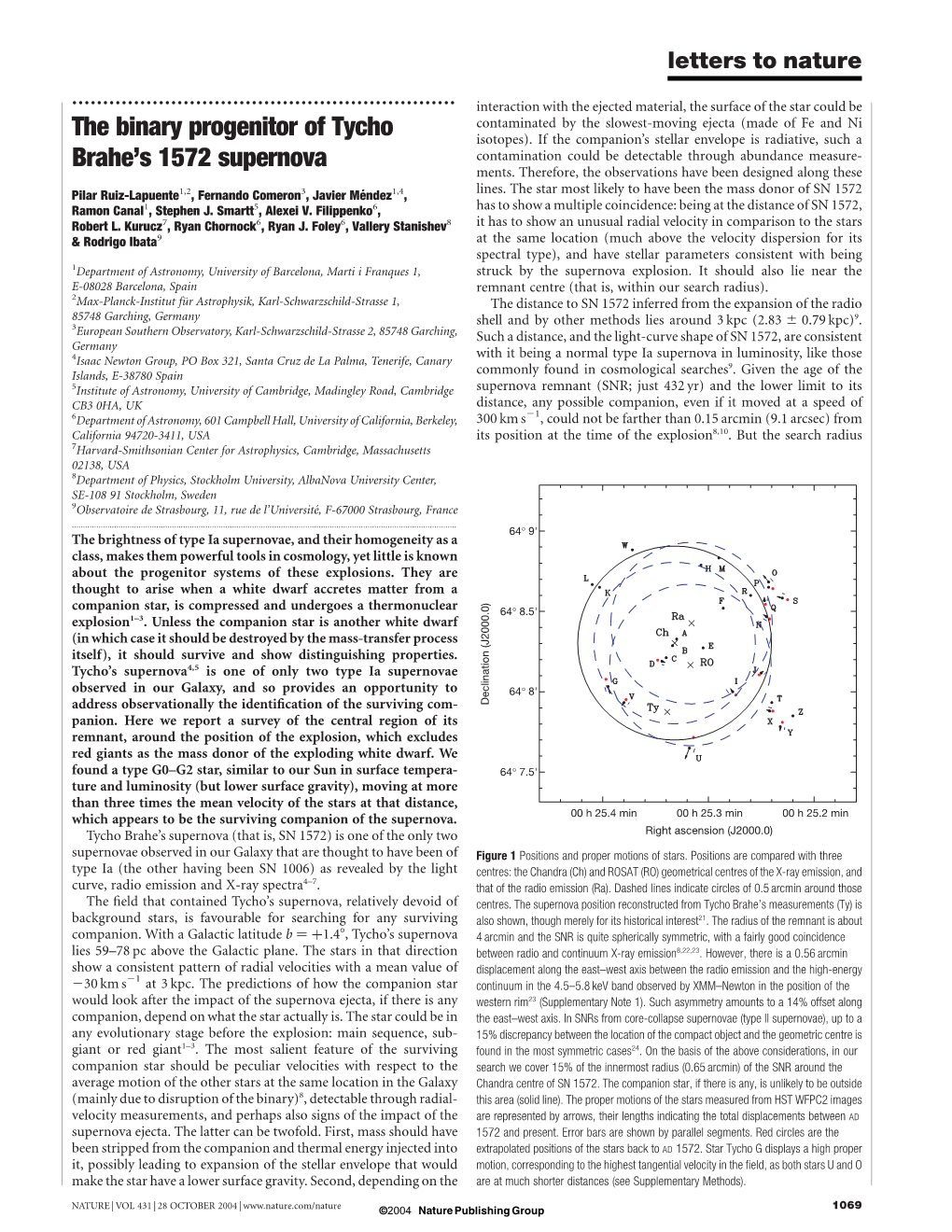 The Binary Progenitor of Tycho Brahe's 1572 Supernova