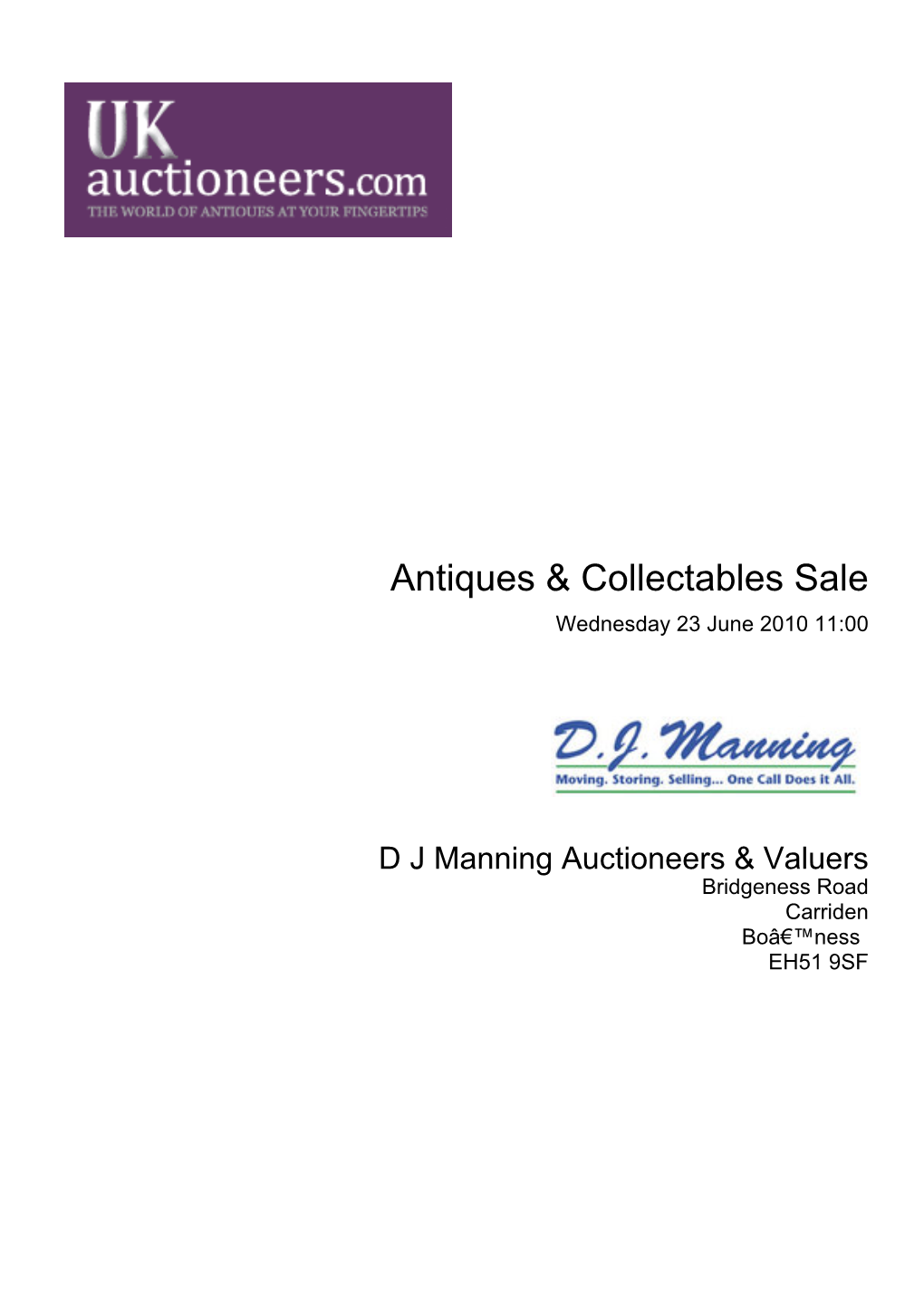 Antiques & Collectables Sale