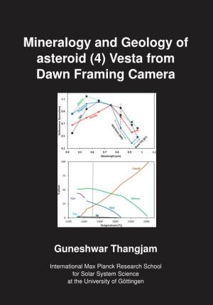 Mineralogy and Geology of Asteroid (4) Vesta from Dawn Framing Camera