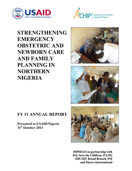 Strengthening Emergency Obstetric and Newborn Care and Family Planning in Northern Nigeria