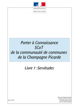 Porter À Connaissance Du Scot De La Communauté De Commune De La Champagne Picarde