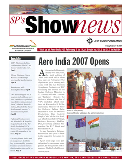 SP's Shownews Aero India 2007 Iind