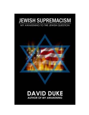 What Is Jewish Supremacism?
