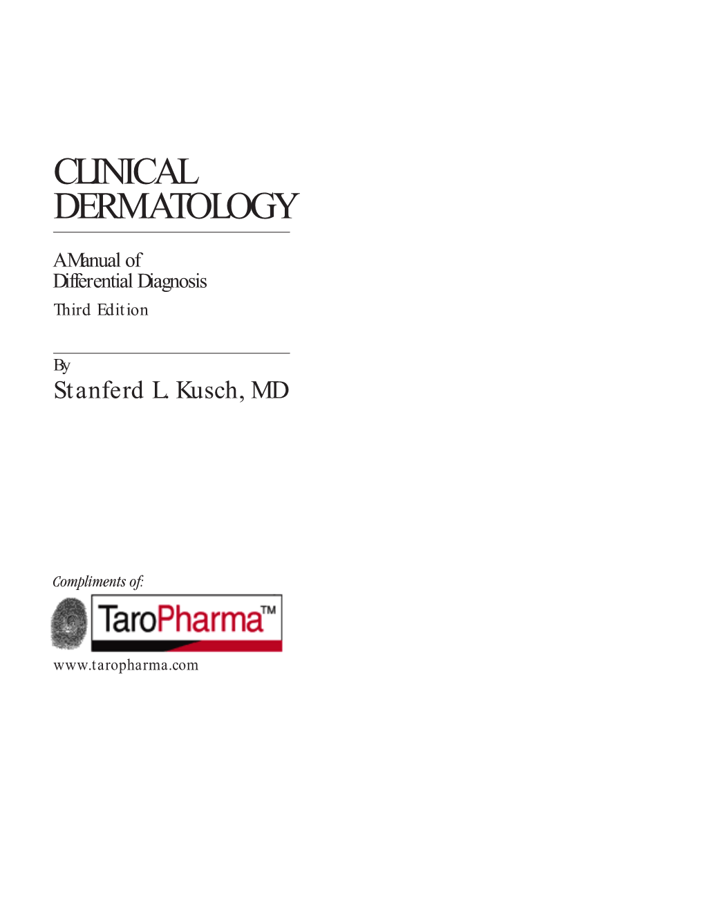 Clinical Dermatology