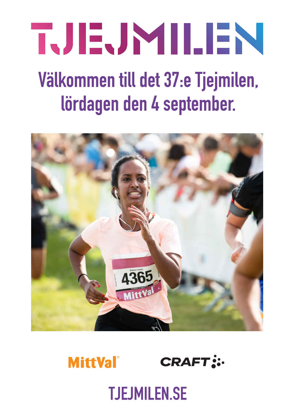 Välkommen Till Det 37:E Tjejmilen, Lördagen Den 4 September