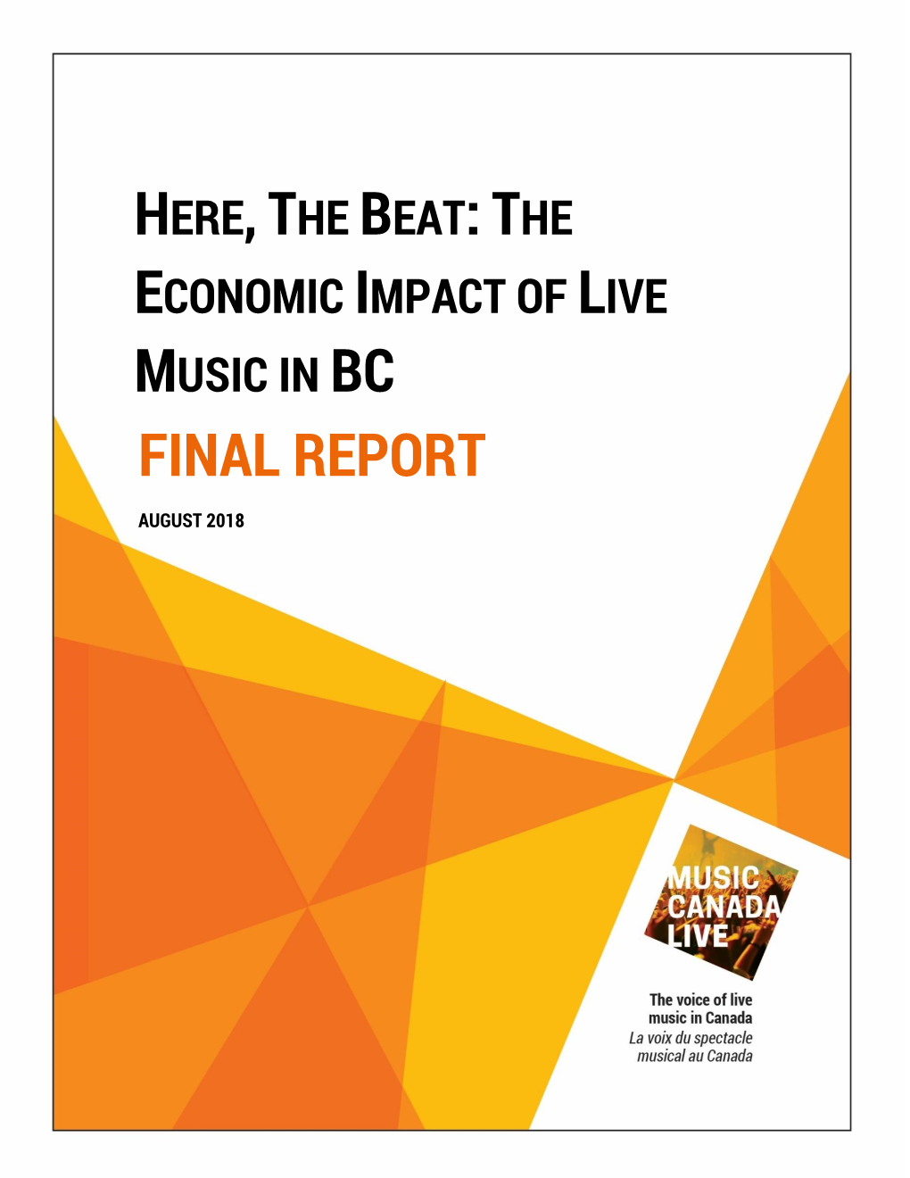 Economic Impact of Music in BC
