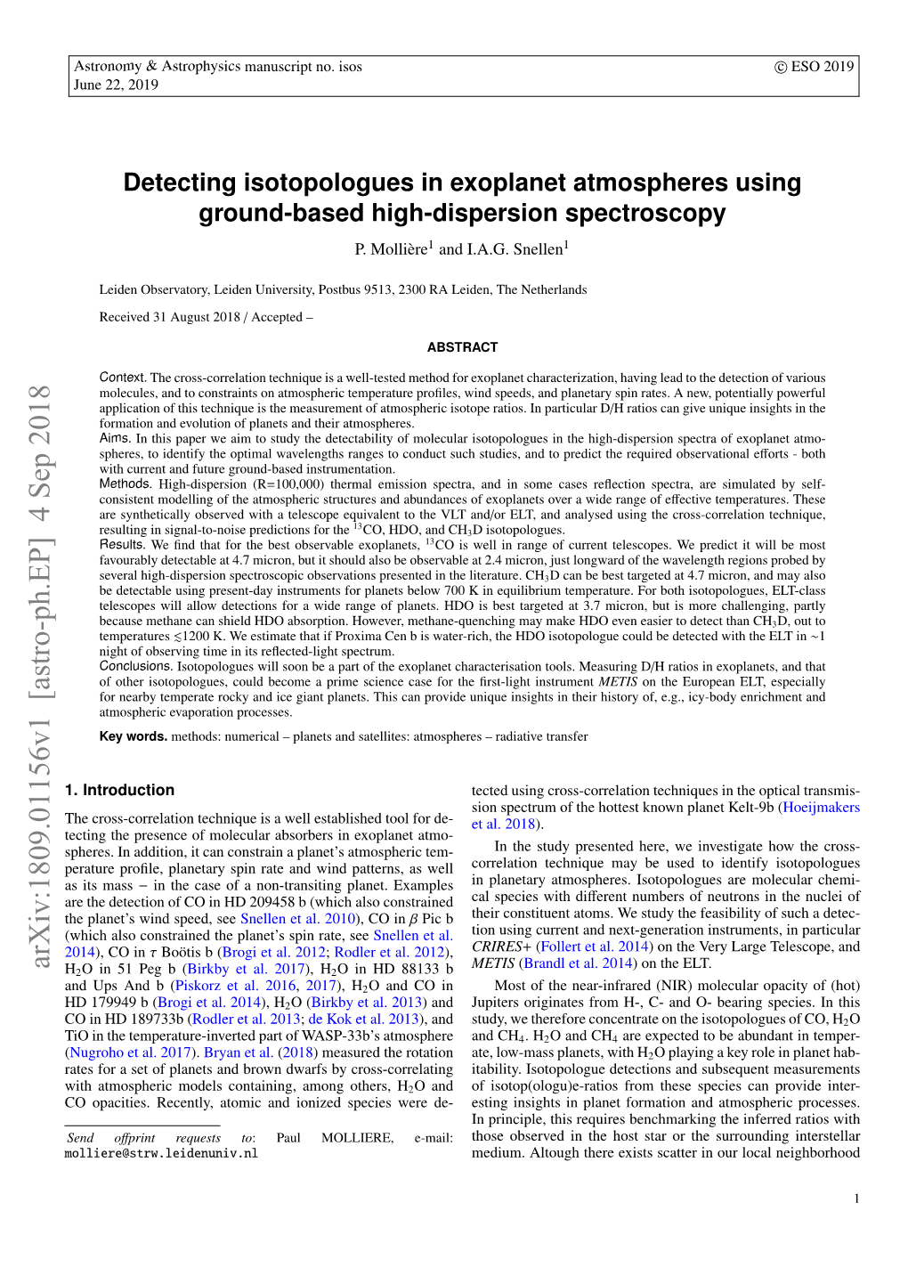 Detecting Isotopologues in Exoplanet Atmospheres Using Ground-Based High-Dispersion Spectroscopy P