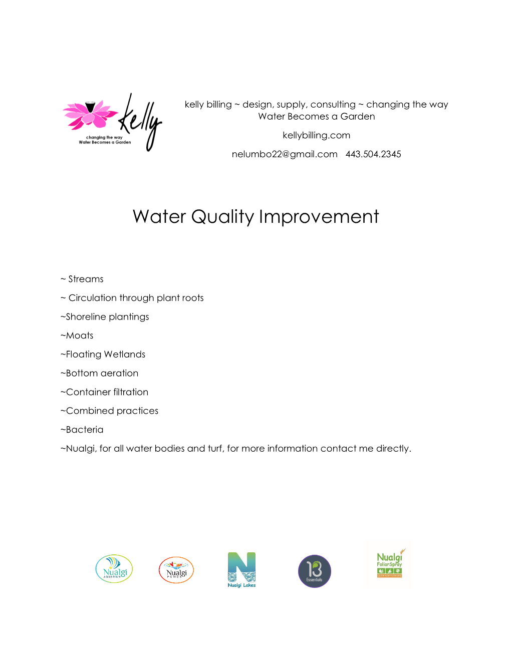 Water Quality Improvement