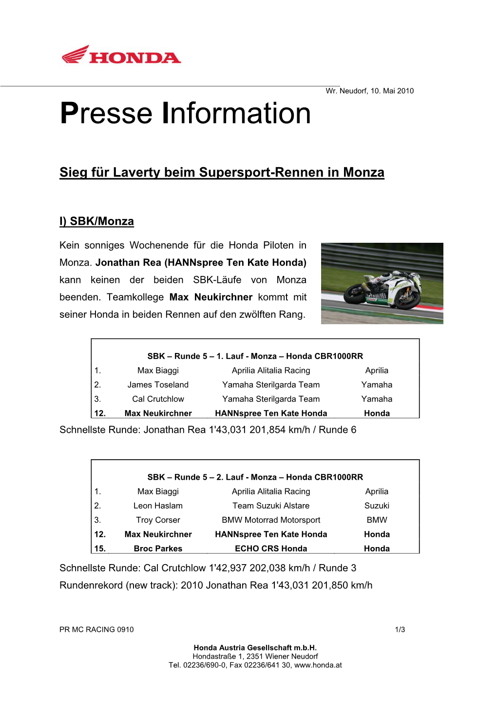 Presse Information