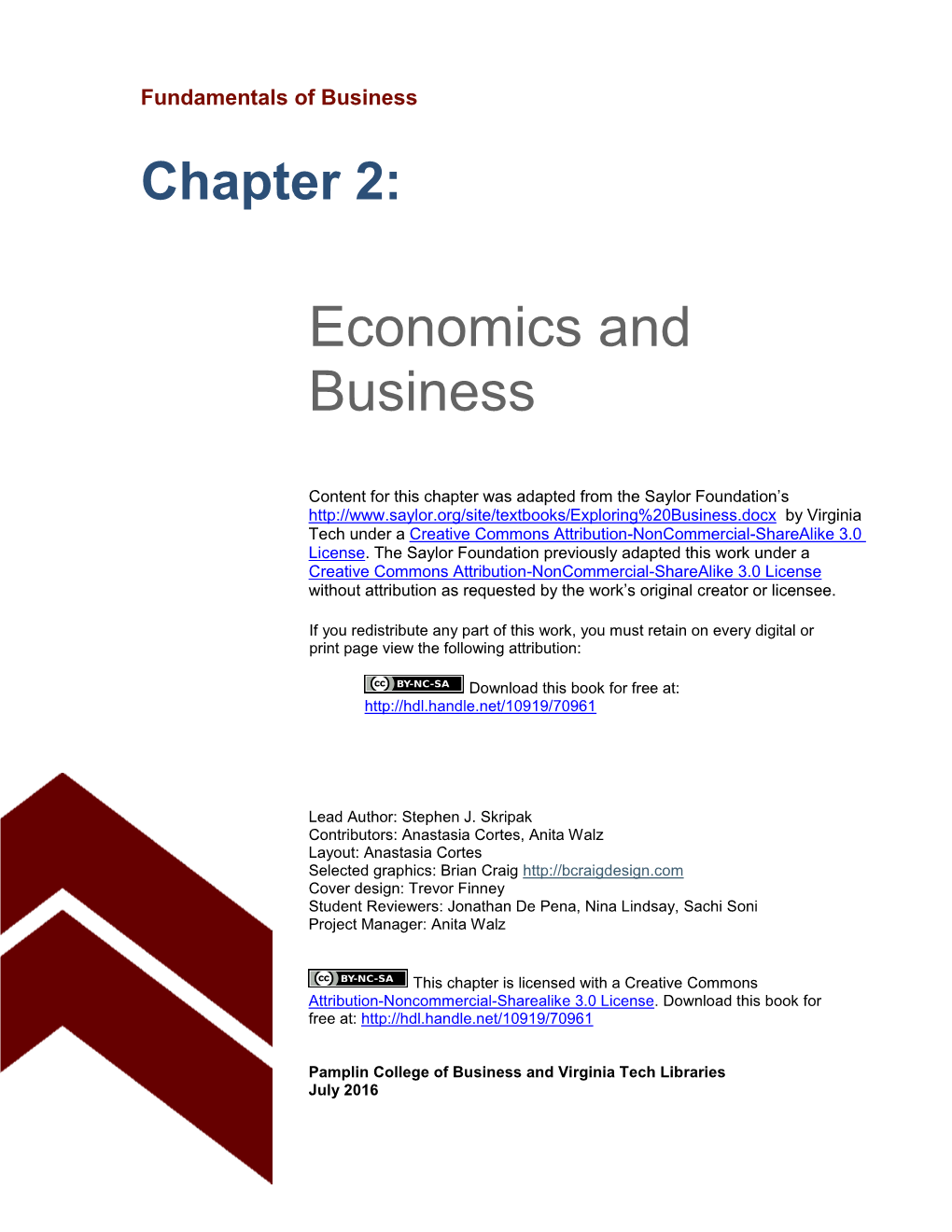 Chapter 2 Economics and Business.Pdf