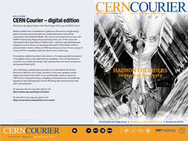 CERN Courier – Digital Edition Welcome to the Digital Edition of the March/April 2021 Issue of CERN Courier