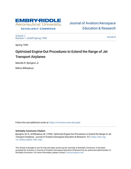 Optimized Engine-Out Procedures to Extend the Range of Jet Transport Airplanes