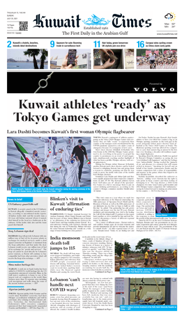 Kuwait Athletes ‘Ready’ As Tokyo Games Get Underway