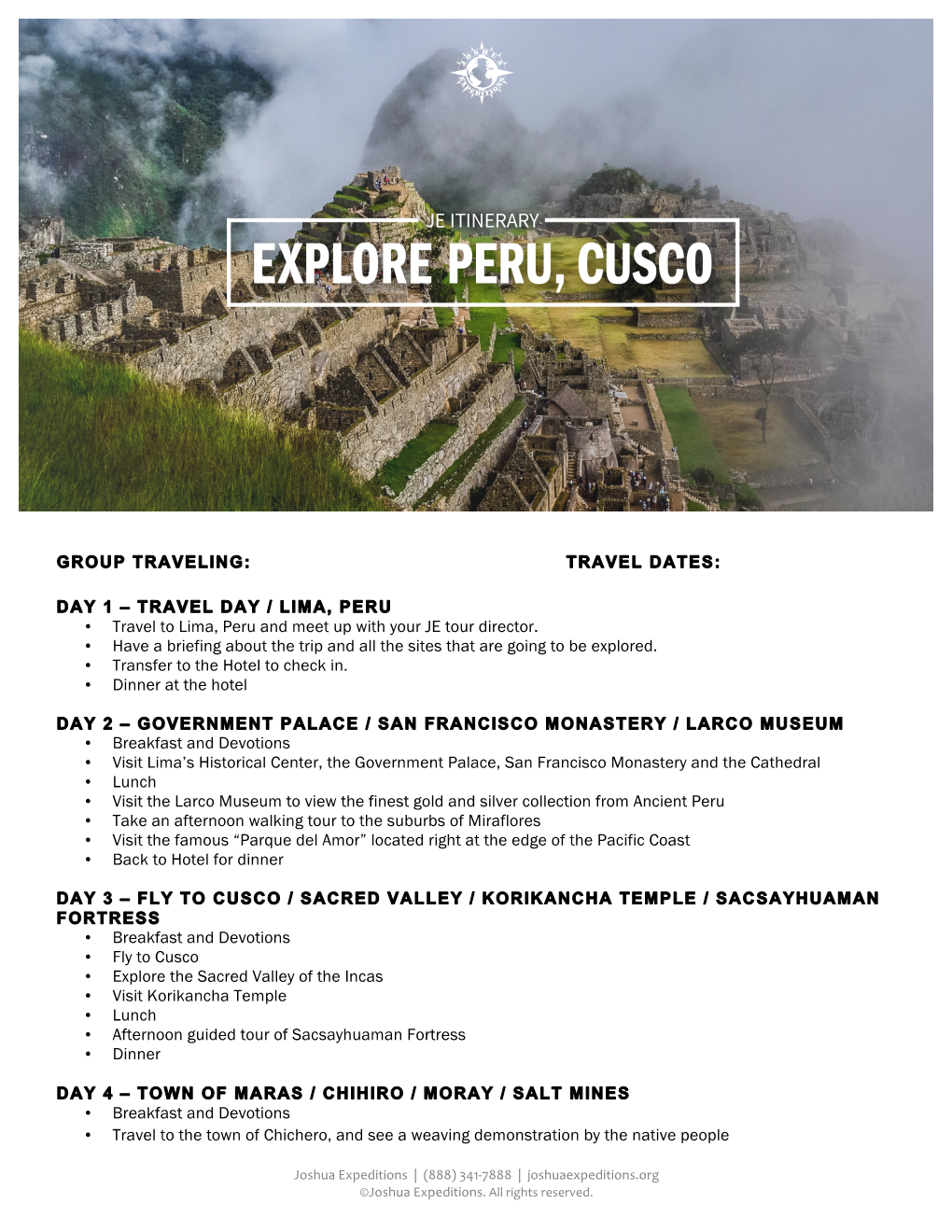 Explore Peru, Cusco