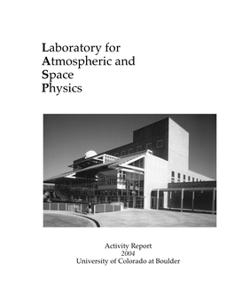 Laboratory for Atmospheric and Space Physics