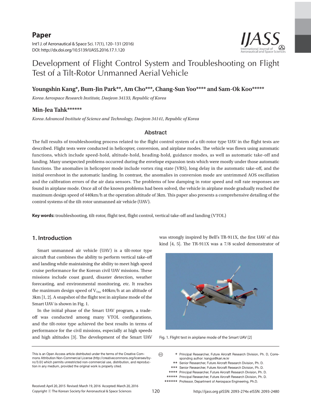 Development Of Flight Control System And Troubleshooting On Flight Test ...