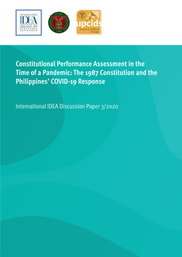 Constitutional Performance Assessment in the Time of a Pandemic: the 1987 Constitution and the Philippines' COVID-19 Response
