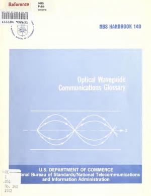 Optical Waveguide Communications Glossary (Fa-Cs( ■ a Cl /\L T> S Fa Art C&O £> O K~~ No, /4O