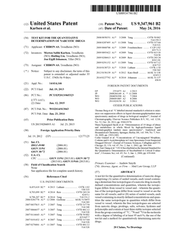 (12) United States Patent (10) Patent No.: US 9,347,961 B2 Karlsen Et Al