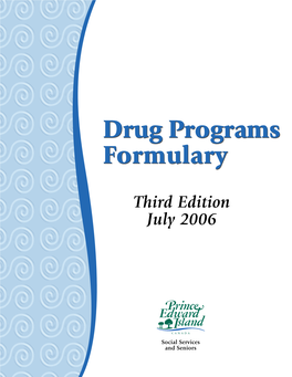 2006 PEI Drug Programs Formulary - 246 High Cost Drugs Program Application - Page 1