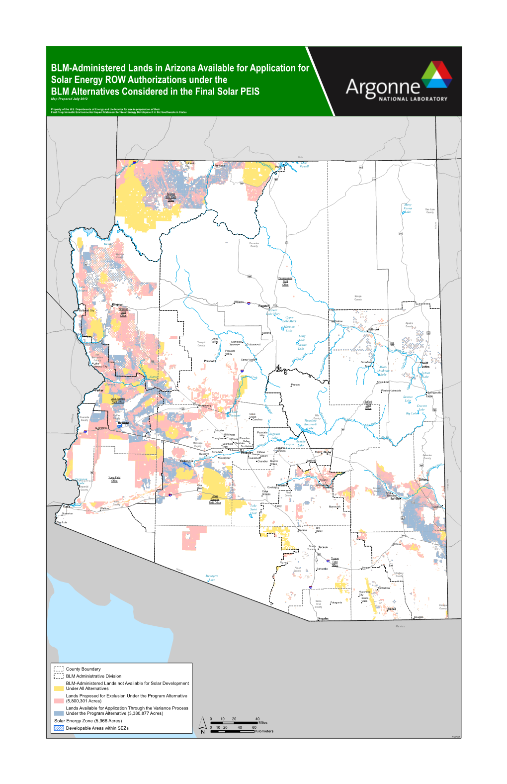 BLM-Administered Lands in Arizona Available for Application for Solar