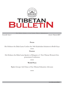 Tibetan Bulletin January-February 2017