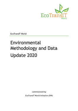 Environmental Methodology and Data Update 2020