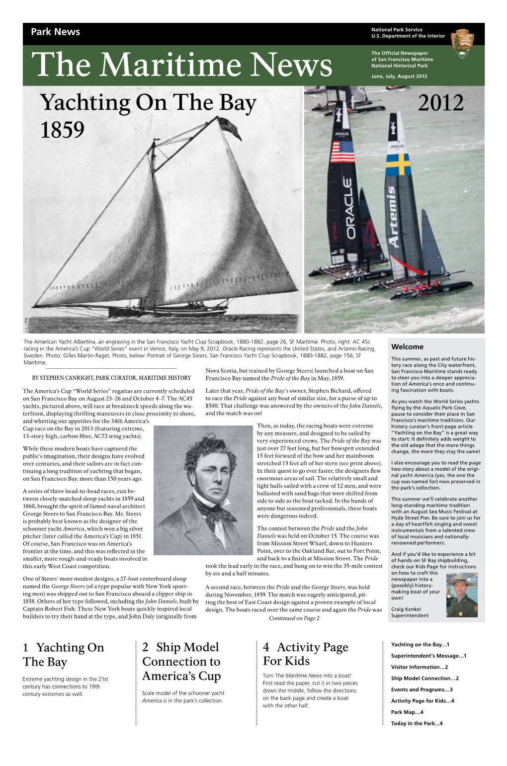 The Maritime News June, July, August 2012 Yachting on the Bay 2012 1859