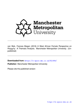 Downloaded From: Publisher: Manchester Metropolitan University