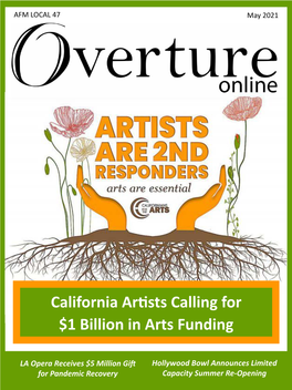 California Artists Calling for $1 Billion in Arts Funding