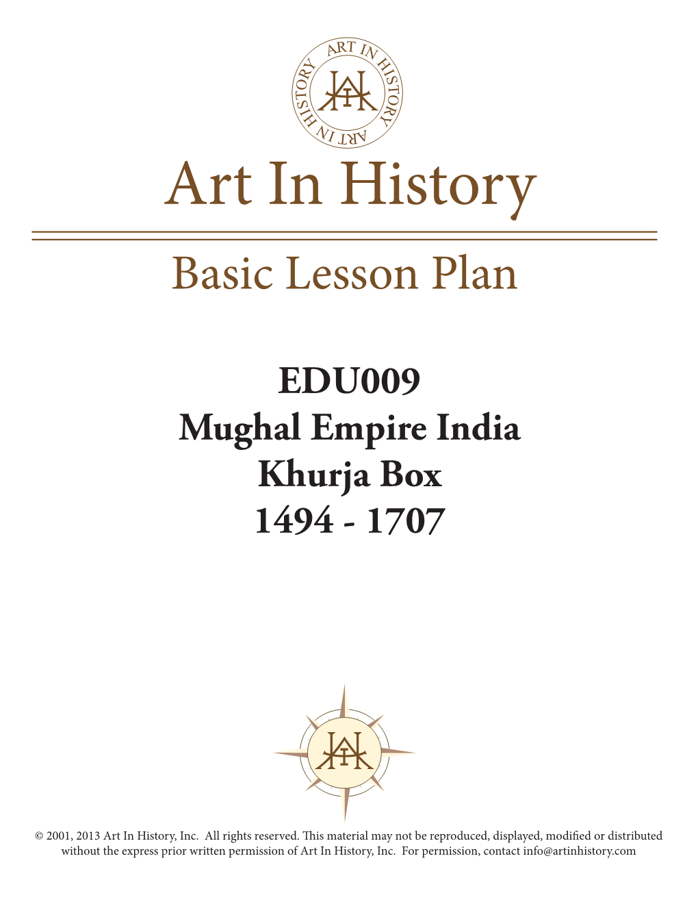 Art in History Basic Lesson Plan