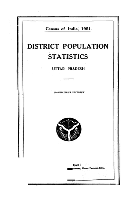 District Population Statistics, 30-Ghazipur, Uttar Pradesh