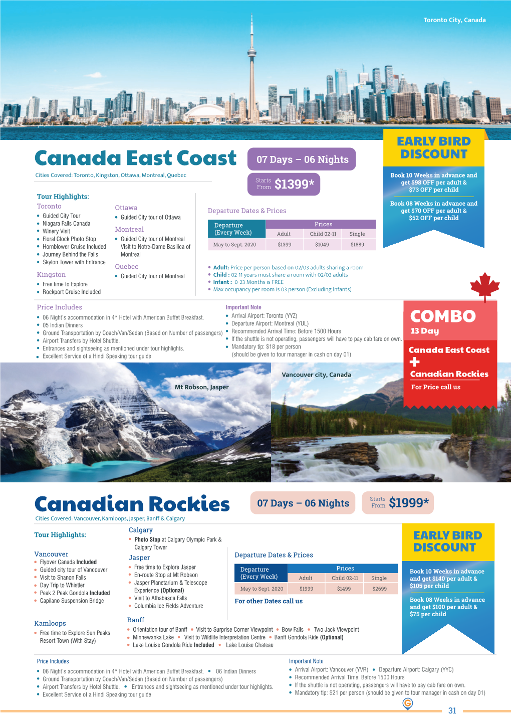 16 Canada East Cost & Canadian Rockies