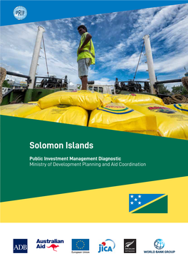 SOLOMON ISLANDS PUBLIC INVESTMENT MANAGEMENT DIAGNOSTIC Ministry of Development Planning and Aid Coordination 4